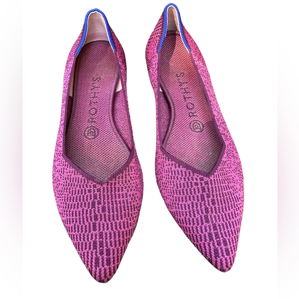 Rothy’s Fig Python Pointed Flats